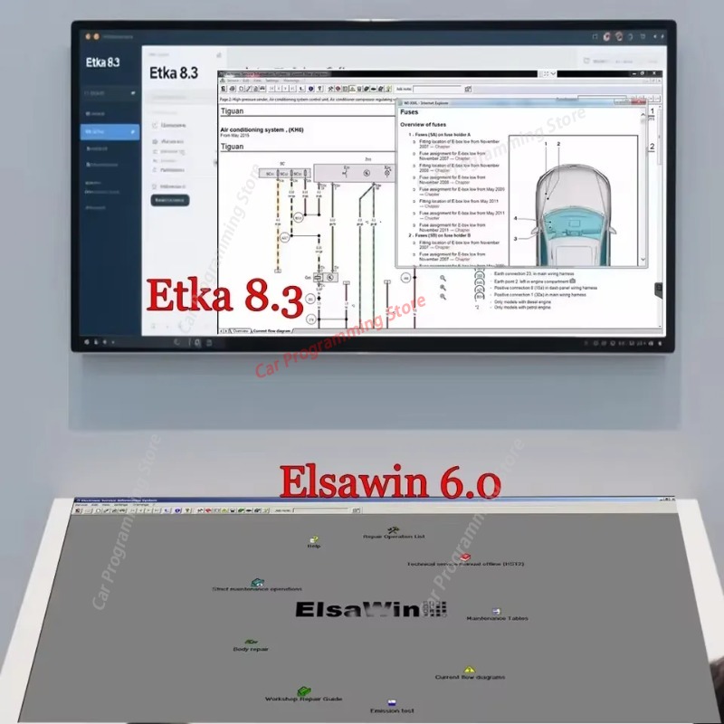 Electronics Repair Parts - Software de Reparación Automotriz Elsawin 6.0