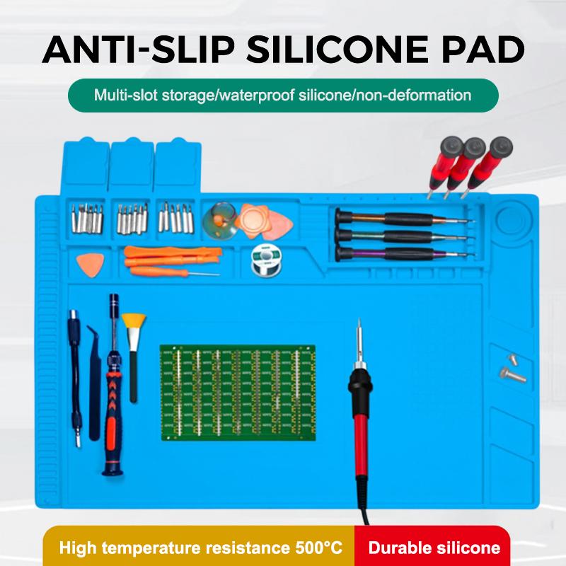 Alfombrilla de silicona anties - Electronics Repair Workbench reseña y precio