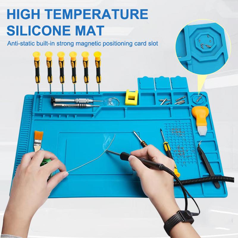 Alfombrilla de silicona anties - Electronics Repair Workbench reseña y precio