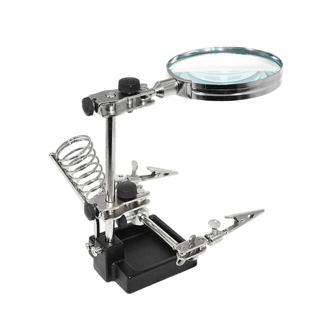 Lupa 3X con soporte de tercera - Electronics Repair Workbench reseña y precio